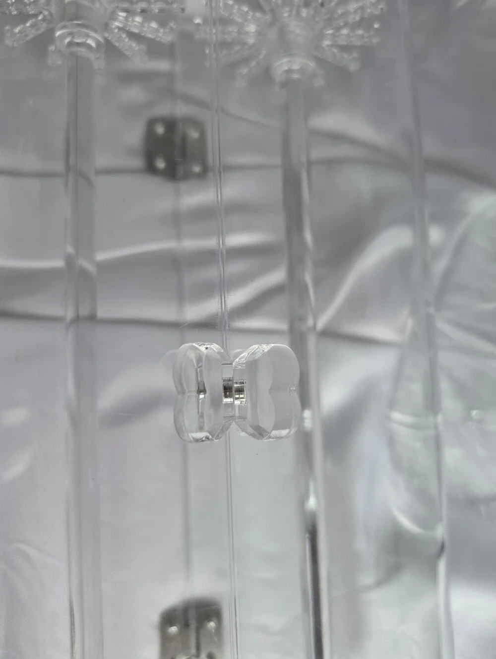 Clear Acrylic Rotating Necklace Organizer